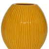 Keramik Vase 17 cm curry