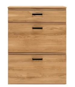 Klappenkommode LIDO 80 x 108 cm Astige Eiche massiv naturbelassen geölt