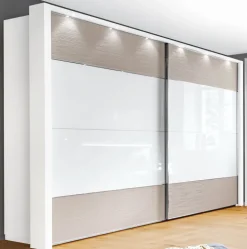 Kleiderschrank CASSANO PLUS weiß/ kieselgrau