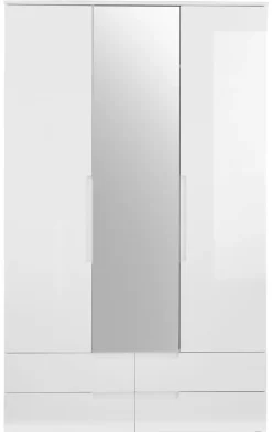 Kleiderschrank JENNA S 3-türig weiß