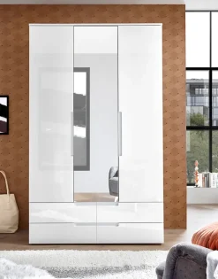 Kleiderschrank JENNA S 3-türig weiß