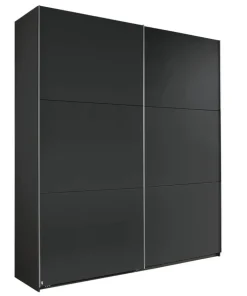Kleiderschrank KRONACH 2-türig Grau metallic NB