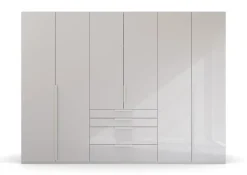 Kleiderschrank PURISMA Seidengrau/ Glas Seidengrau