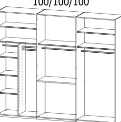 Kleiderschrank PURISMA weiß