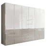 Kleiderschrank SHANGHAI 300 x 216 cm Alpinweiß