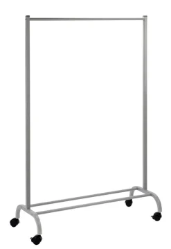 Kleiderstange Piccolino 97 x 146 cm Aluminium grau