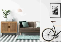 Kommode 80 x 76 cm braun