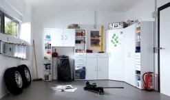 Kommode 80 x 98 x 48 cm Holznachbildung weiß