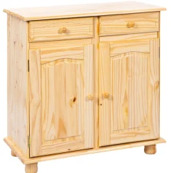 Kommode BENJAMIN 88x87x43 cm Massivholz Kiefer Natur