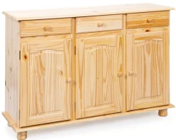 Kommode LEO 130x87x43 cm Massivholz Natur