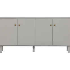 Kommode MADU 160 x 56 cm cloud grey/goldfarbig