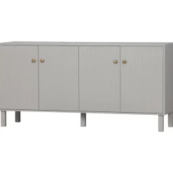 Kommode MADU 160 x 56 cm cloud grey/goldfarbig