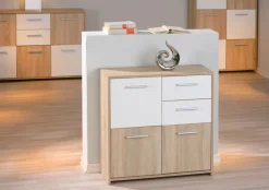 Kommode MARLON braun/ weiß