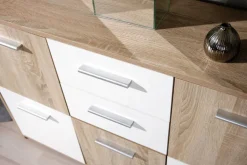 Kommode MAXIM 115x77x30 cm Dekor Sonoma-Eiche/weiß