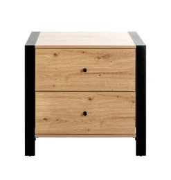 Konsole 60 x 42 cm braun/schwarz