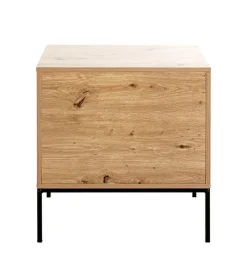 Konsole 55 x 42 cm braun/schwarz