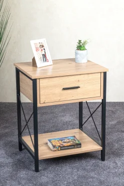 Konsole 45 x 40 cm braun/schwarz