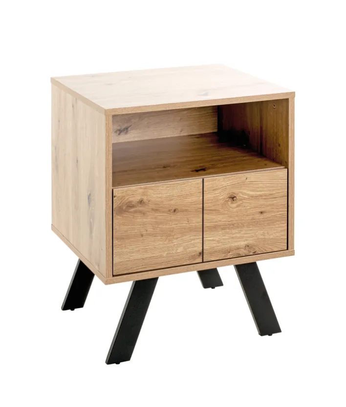 Konsole 45 x 60 x 40 cm braun/schwarz