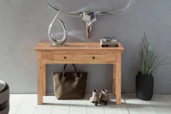 Konsolentisch 110 x 76 cm Akazie braun