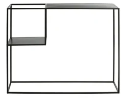 Konsolentisch 100 x 30 cm Metall Schwarz