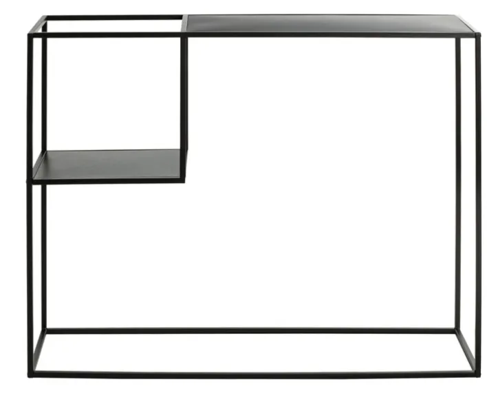 Konsolentisch 100 x 30 cm Metall Schwarz