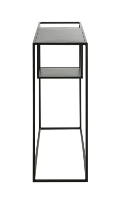 Konsolentisch 100 x 30 cm Metall Schwarz