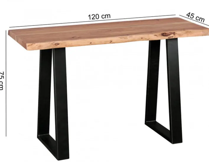 Konsolentisch GAYA 120 x 45 cm braun