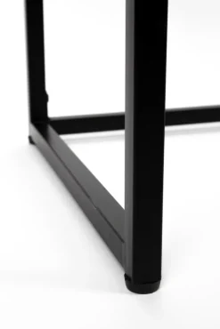 Konsolentisch JOANNA 120 x 76 cm Rattangeflecht/schwarz