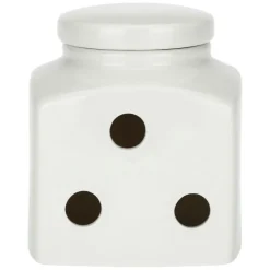 LA PORCELLANA BIANCA Aufbewahrungsdose CONSERVA Aglio 10,5 cm Porzellan weiß