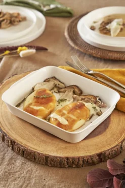 LA PORCELLANA BIANCA Auflaufform ANGHIARI 26 x 15 cm Porzellan weiß