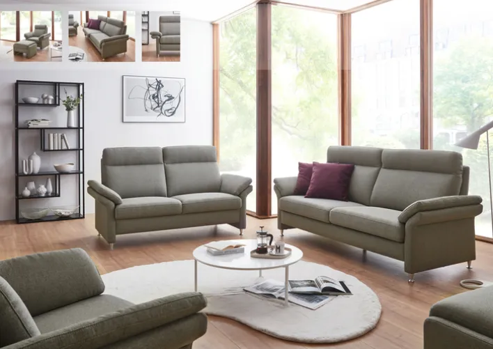 LASCONDO Sofa 2,5-Sitzer MAXIM grau