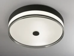 LED Deckenlampe SORANO 50 cm schwarz /chromfarbig