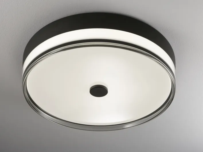 LED Deckenlampe SORANO 50 cm schwarz /chromfarbig