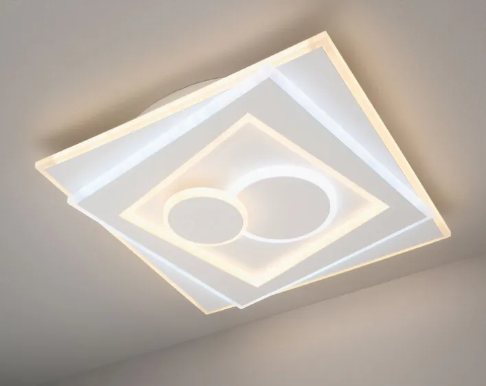 LED Deckenlampe STAIRS 53 x 53 cm weiß