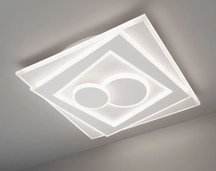 LED Deckenlampe STAIRS 53 x 53 cm weiß