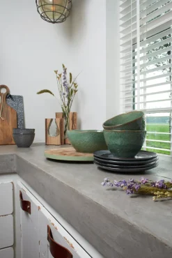 LEONARDO Dessertteller MATERA 6er Set 22,5 cm Keramik anthrazit