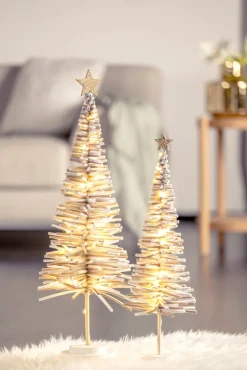 LEONARDO Lichtobjekt Filztanne mit LED-Beleuchtung MAGICO 55 cm