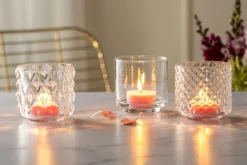 LEONARDO Tischlicht RAUTE 10 x 10 cm