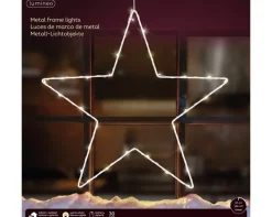 Lichtobjekt Micro LED Rahmen 35x35x35cm weiß