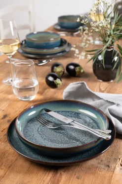 like. Frühstücksset CRAFTED BREEZE 6-teilig grün/ braun