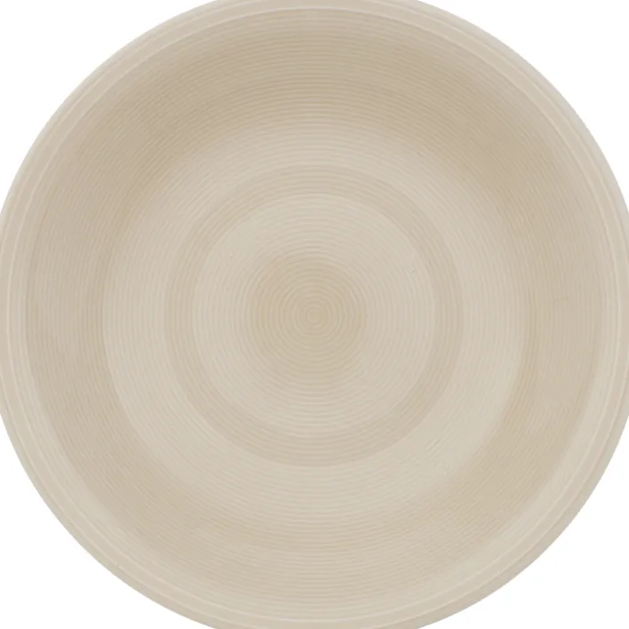like. Suppenteller COLOR LOOP SAND 23,5 cm Porzellan beige