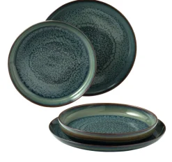 like. Tafelservice CRAFTED BREEZE 4-teilig grün/ braun