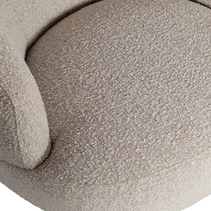 Loungesessel WOOLLY Bouclé naturel