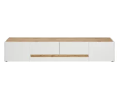 Lowboard CITY 223 x 42 cm weiß/braun