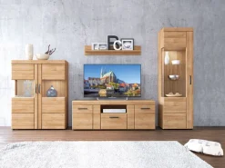 Lowboard CORTINA 157 x 55,8 cm Eiche braun