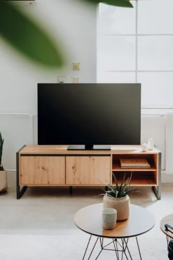 Lowboard DENVER 160 x 55 cm braun/ grau