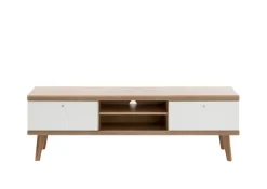 Lowboard LENA_MERLE 160 cm Eiche Riviera NB/ weiß matt