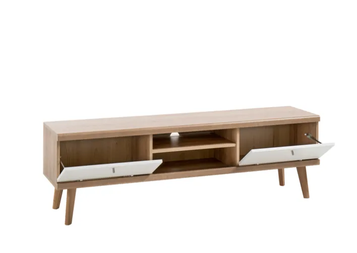 Lowboard LENA_MERLE 160 cm Eiche Riviera NB/ weiß matt