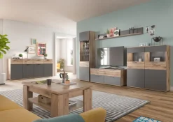 Lowboard MASON 130 x 53 cm braun/ grau