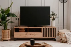 Lowboard MEDAN 138 x 44 cm Artisan Oak / anthrazit